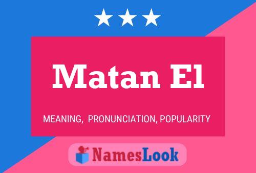 Matan El 名字海报