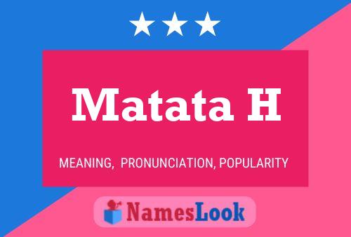 Matata H 名字海报