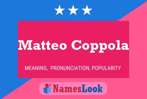 Matteo Coppola 名字海报