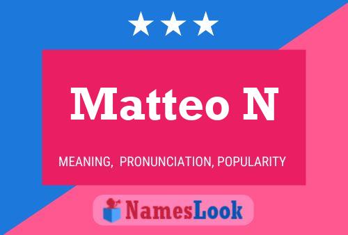 Matteo N 名字海报