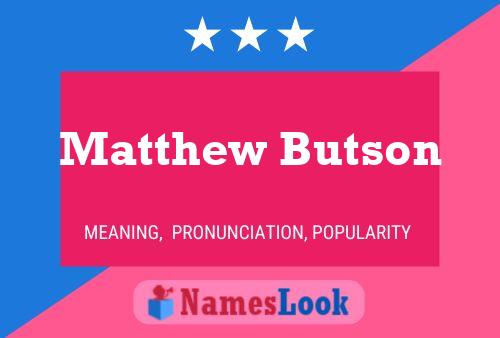 Matthew Butson 名字海报