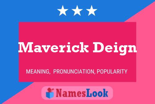 Maverick Deign 名字海报