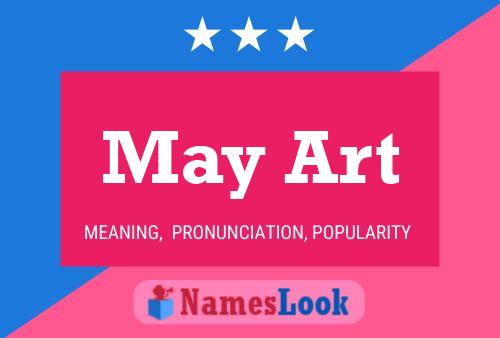 May Art 名字海报