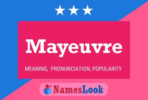 Mayeuvre 名字海报