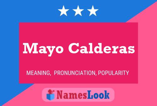 Mayo Calderas 名字海报