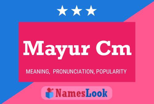 Mayur Cm 名字海报