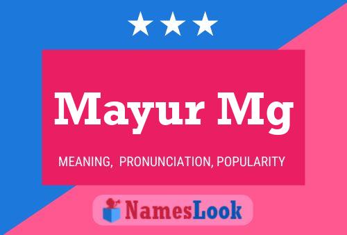 Mayur Mg 名字海报