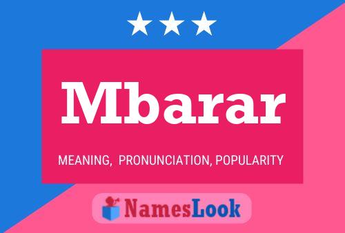 Mbarar 名字海报