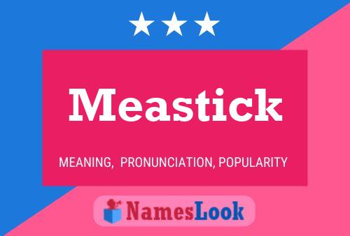 Meastick 名字海报