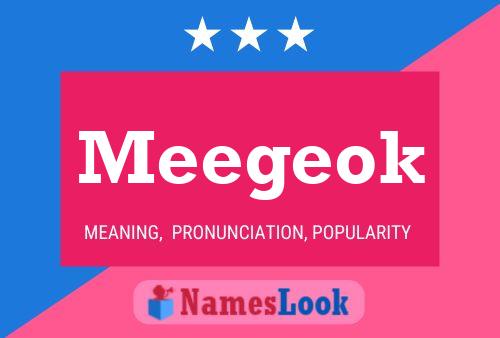 Meegeok 名字海报