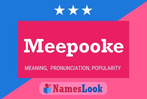 Meepooke 名字海报