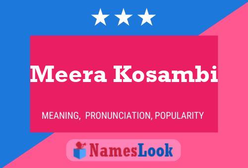 Meera Kosambi 名字海报