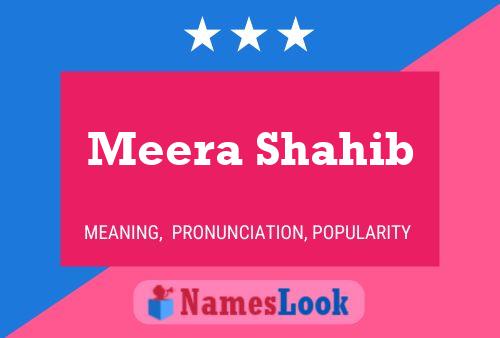 Meera Shahib 名字海报