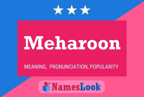 Meharoon 名字海报