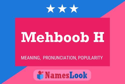 Mehboob H 名字海报