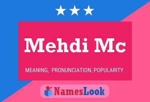 Mehdi Mc 名字海报