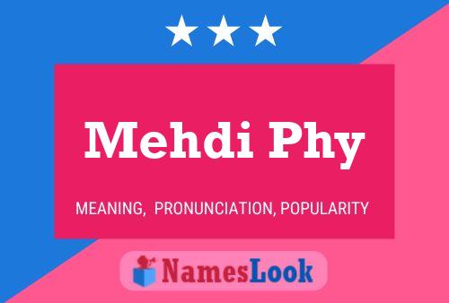 Mehdi Phy 名字海报