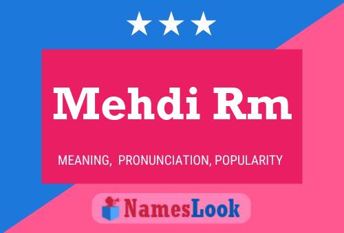 Mehdi Rm 名字海报