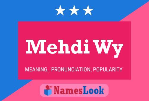 Mehdi Wy 名字海报