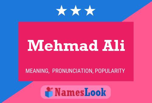 Mehmad Ali 名字海报