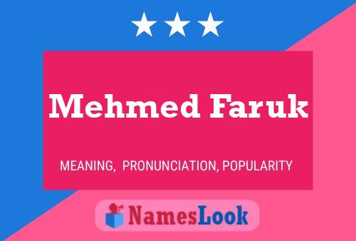 Mehmed Faruk 名字海报