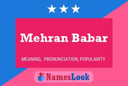 Mehran Babar 名字海报