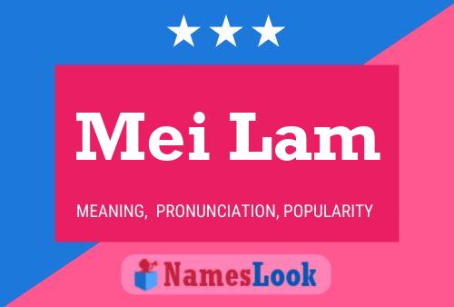 Mei Lam 名字海报