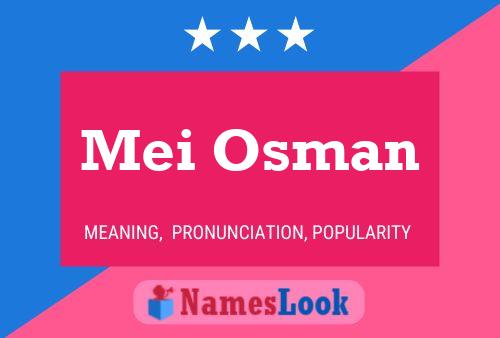 Mei Osman 名字海报