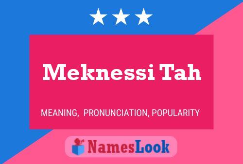 Meknessi Tah 名字海报