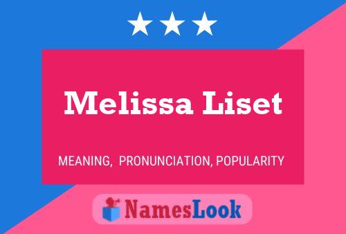 Melissa Liset 名字海报