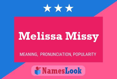 Melissa Missy 名字海报