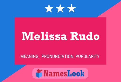 Melissa Rudo 名字海报