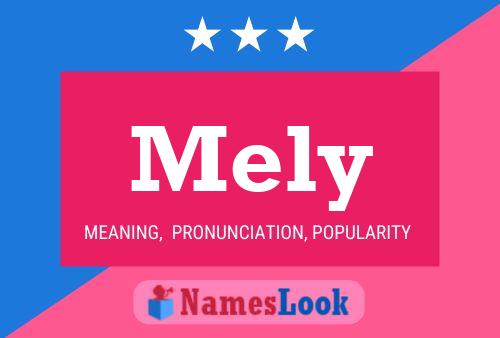 Mely 名字海报