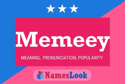 Memeey 名字海报