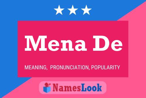 Mena De 名字海报