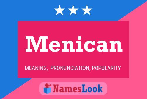 Menican 名字海报