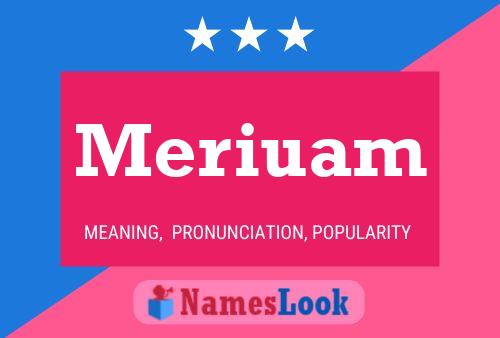 Meriuam 名字海报