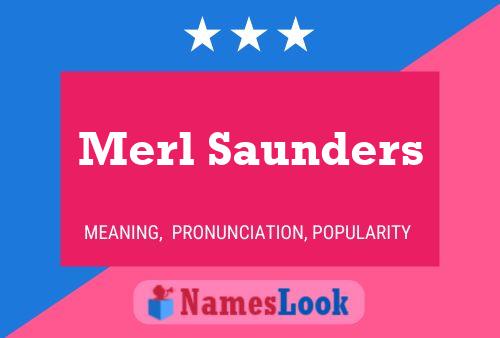 Merl Saunders 名字海报