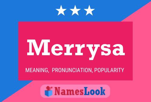 Merrysa 名字海报