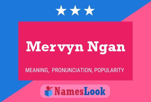 Mervyn Ngan 名字海报