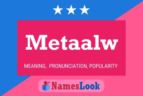 Metaalw 名字海报