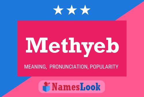 Methyeb 名字海报