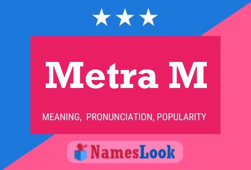 Metra M 名字海报