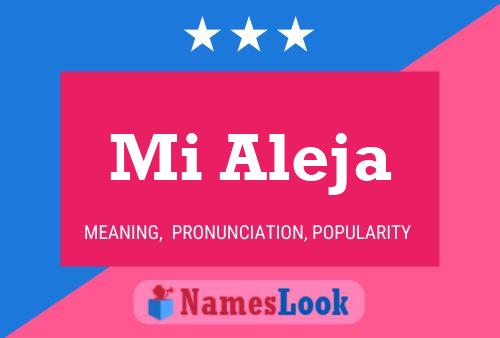 Mi Aleja 名字海报