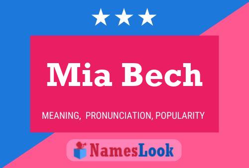 Mia Bech 名字海报