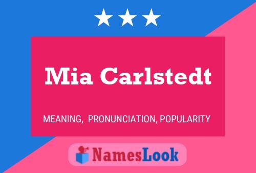 Mia Carlstedt 名字海报