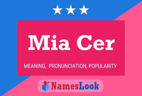 Mia Cer 名字海报