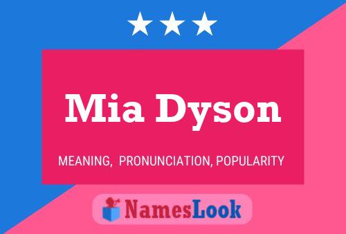 Mia Dyson 名字海报