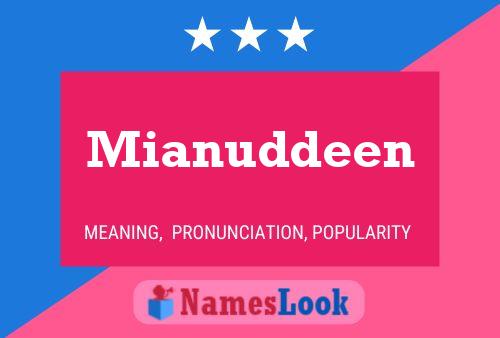 Mianuddeen 名字海报