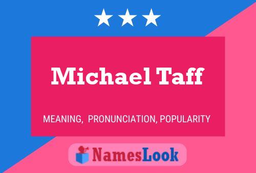 Michael Taff 名字海报